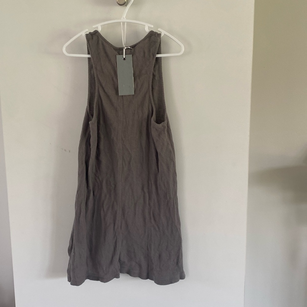 SKIN waffle jersey tank grey XS - Picture 3 of 4